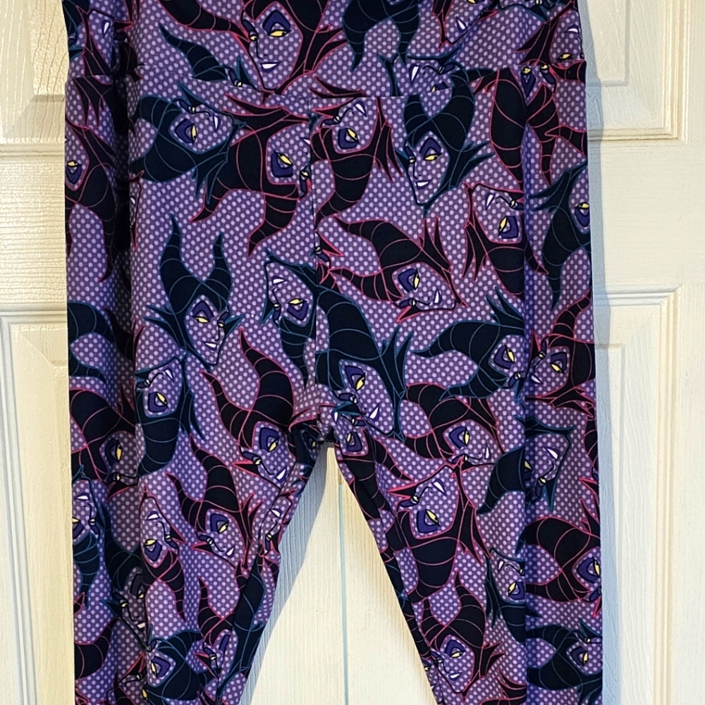 Lularoe Leggings Disney Maleficent  Tall and Curvy